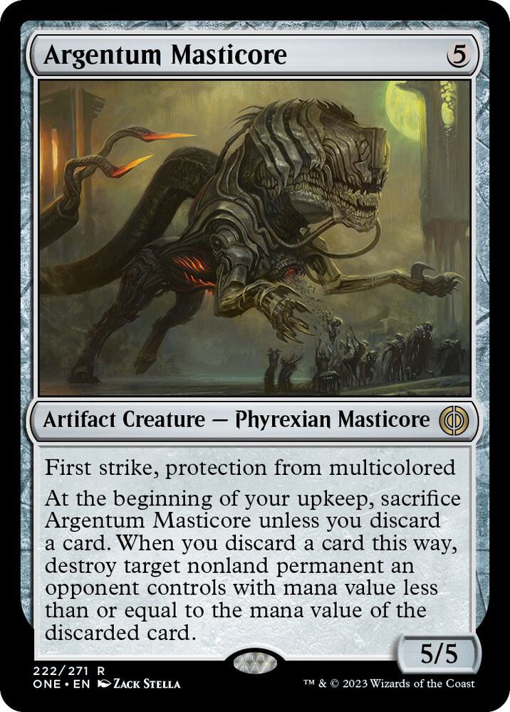 Argentum Masticore (222) [Phyrexia: All Will Be One]