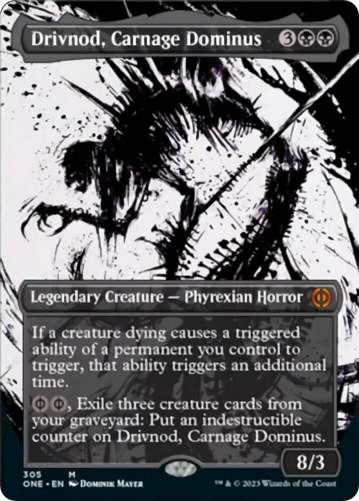 Drivnod, Carnage Dominus (Showcase) (305) [Phyrexia: All Will Be One] [Showcase, Borderless]