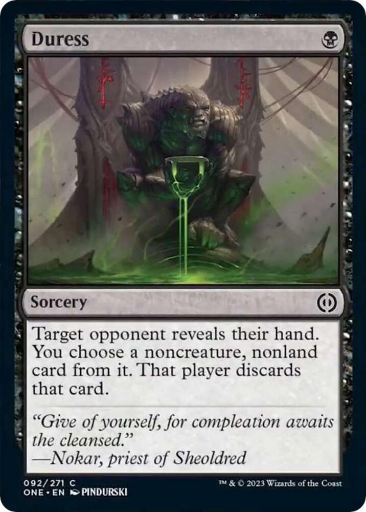 Duress (92) [Phyrexia: All Will Be One]