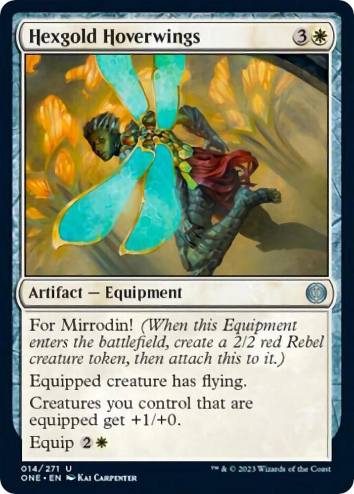 Hexgold Hoverwings (14) [Phyrexia: All Will Be One]