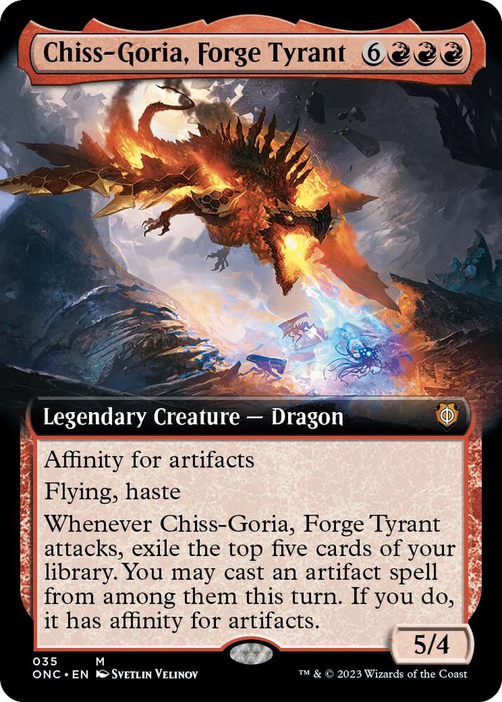 Chiss-Goria, Forge Tyrant (Extended Art) (35) [Phyrexia: All Will Be One Commander] [Extended Art]