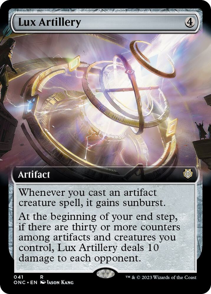 Lux Artillery (Extended Art) (41) [Phyrexia: All Will Be One Commander] [Extended Art]