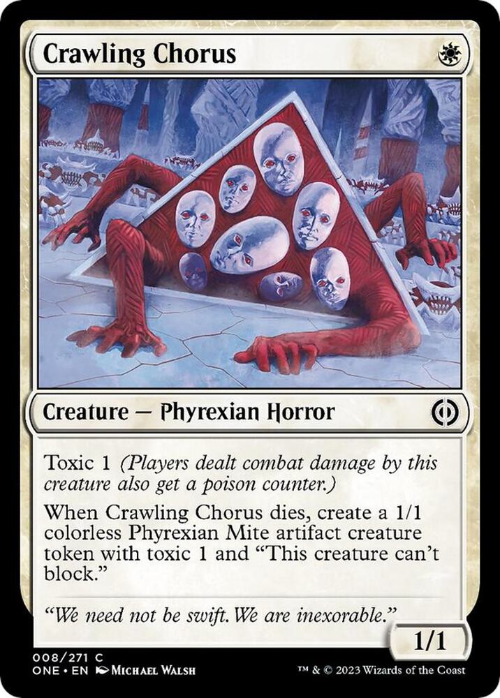 Crawling Chorus (8) [Phyrexia: All Will Be One]