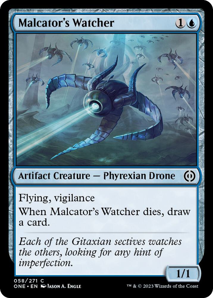 Malcator's Watcher (58) [Phyrexia: All Will Be One]