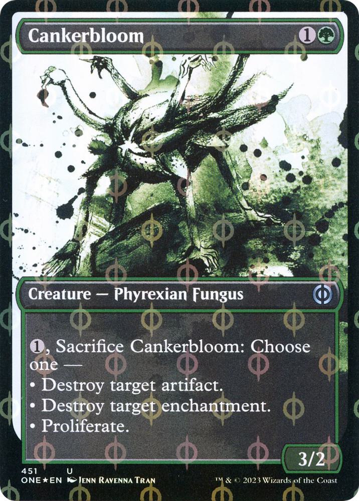 Cankerbloom (Showcase) (Step-and-Compleat Foil) (451) [Phyrexia: All Will Be One] [Showcase]