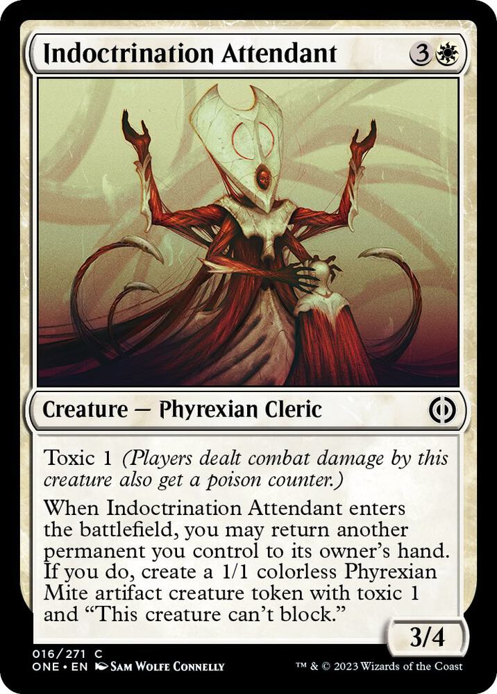 Indoctrination Attendant (16) [Phyrexia: All Will Be One]