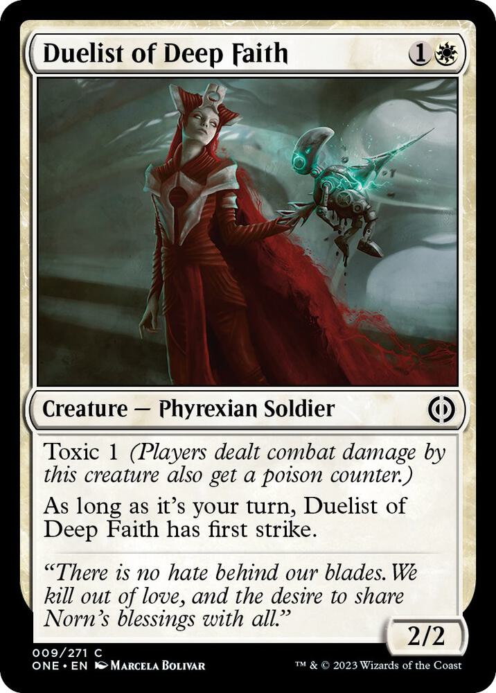 Duelist of Deep Faith (9) [Phyrexia: All Will Be One]