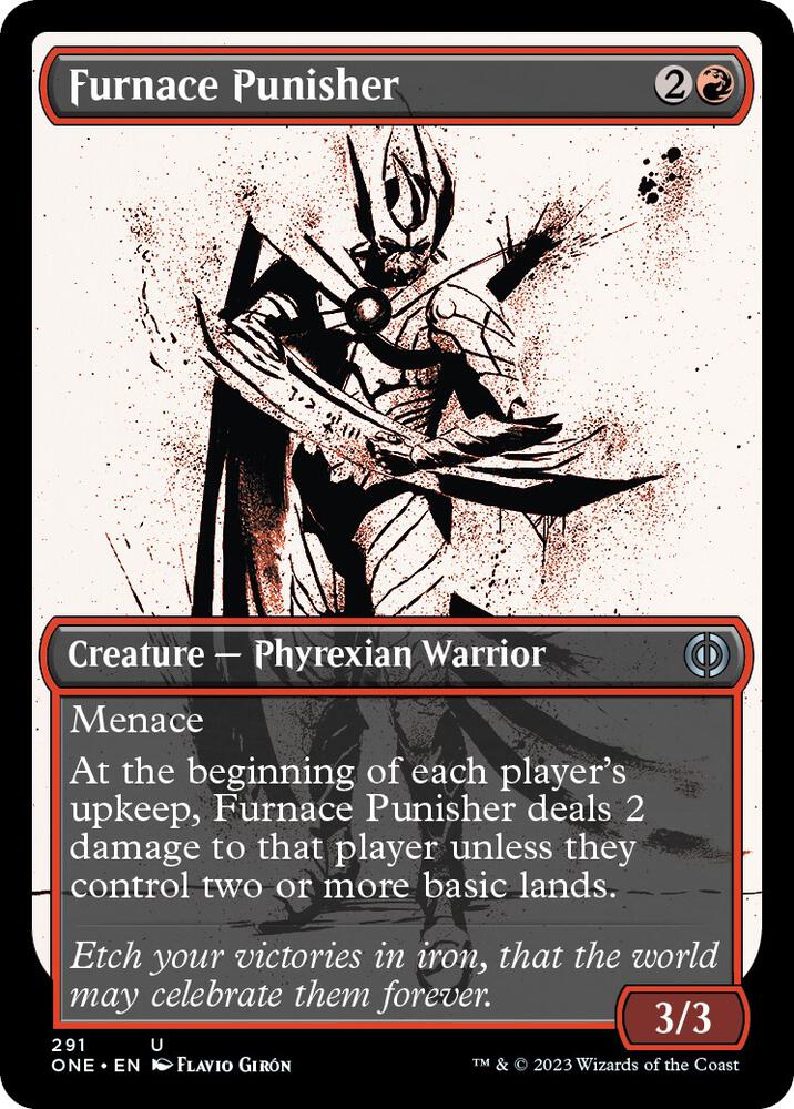 Furnace Punisher (Showcase) (291) [Phyrexia: All Will Be One] [Showcase]