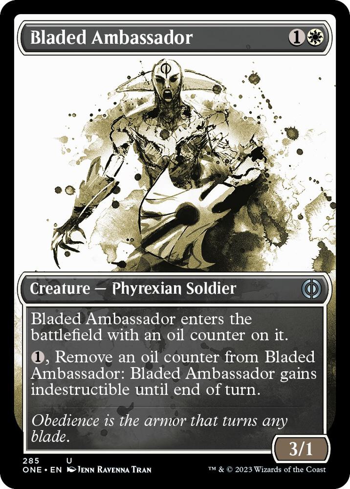 Bladed Ambassador (Showcase) (285) [Phyrexia: All Will Be One] [Showcase]