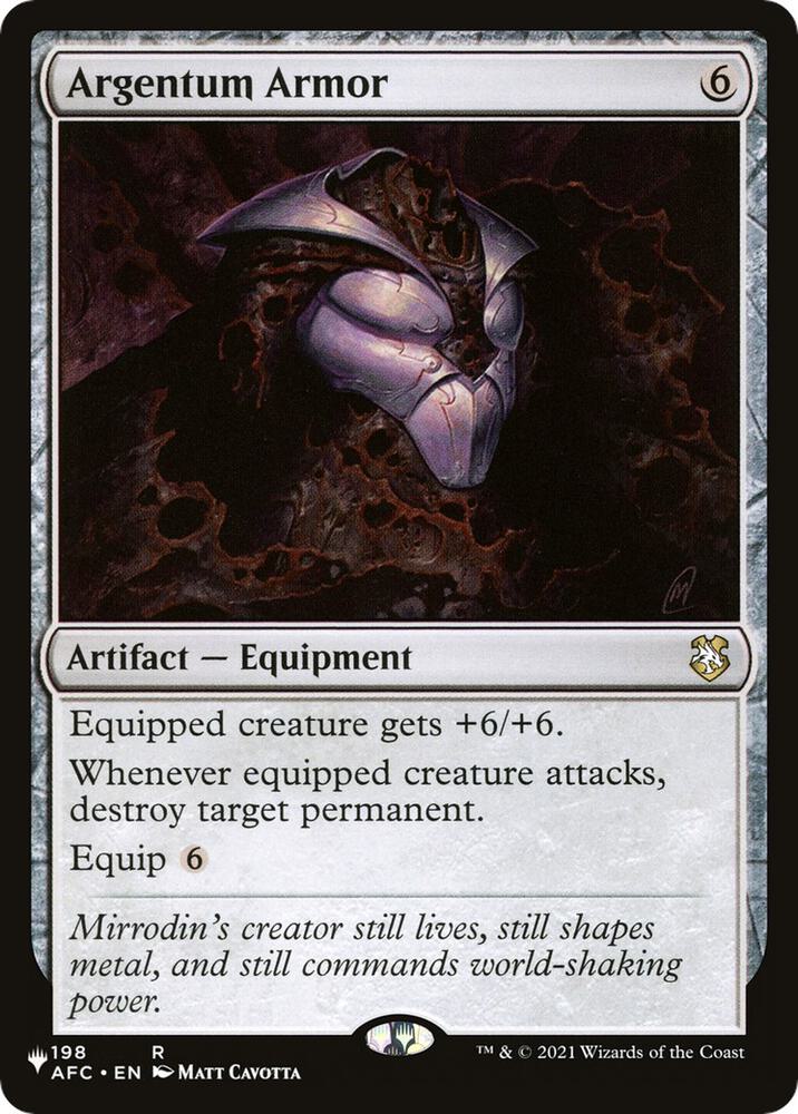 Argentum Armor (198/062) [The List]