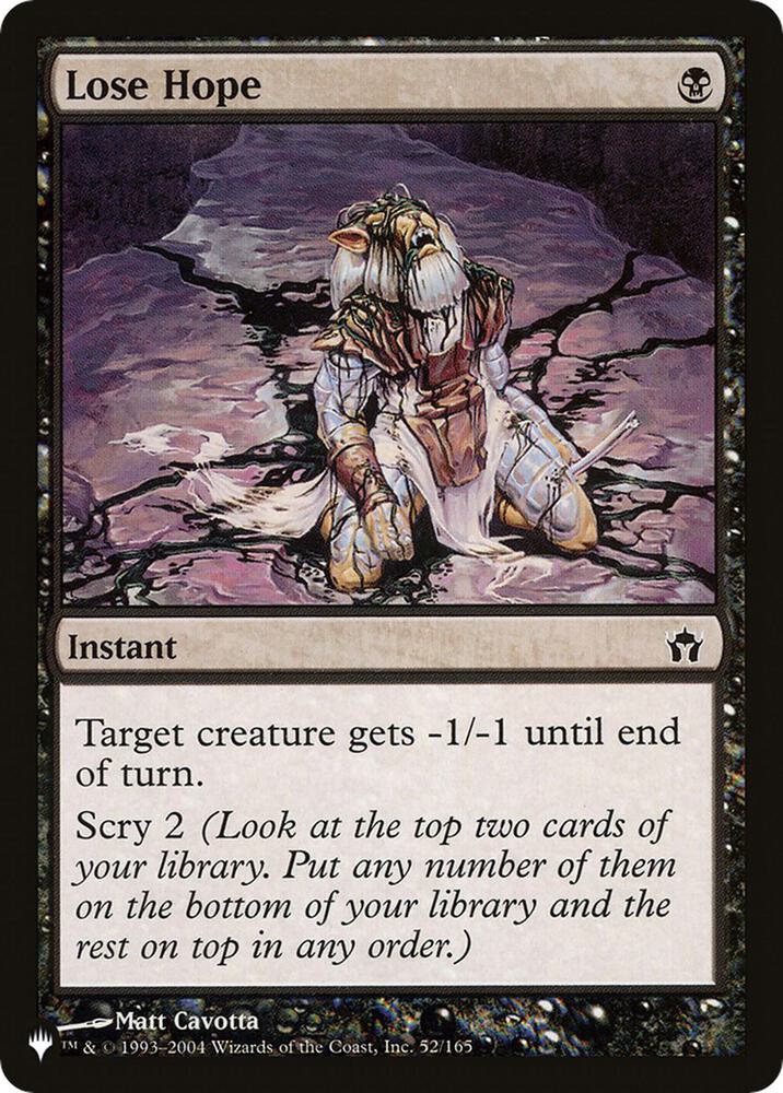 Lose Hope (52/165) [The List]