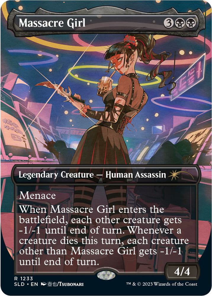 Massacre Girl (1233) [Secret Lair Drop] [Borderless]