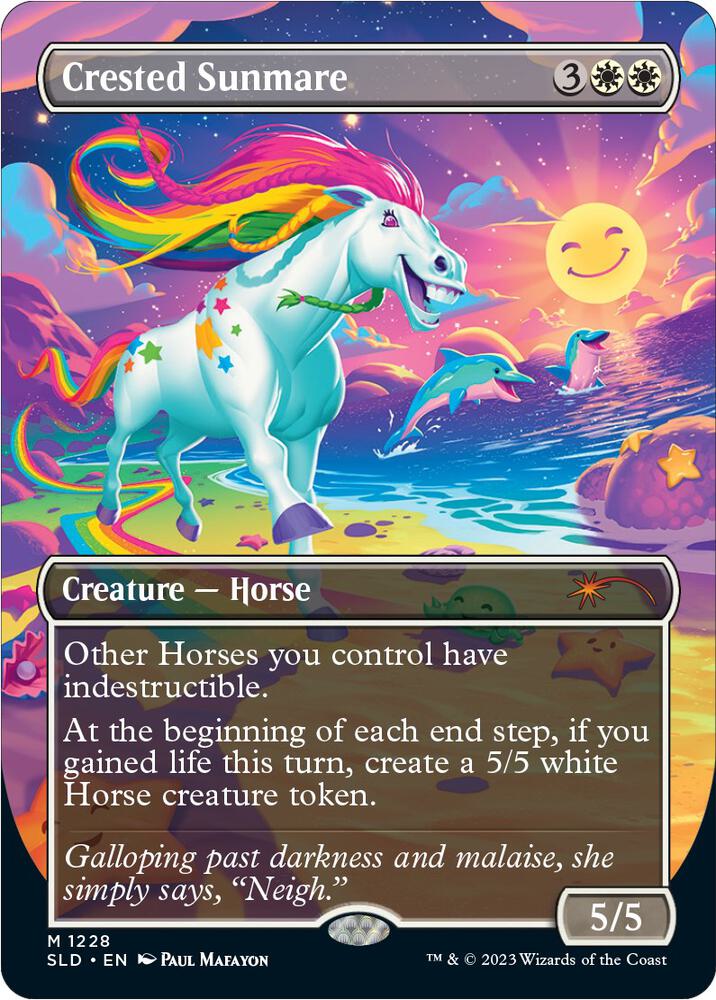 Crested Sunmare (1228) [Secret Lair Drop] [Borderless]