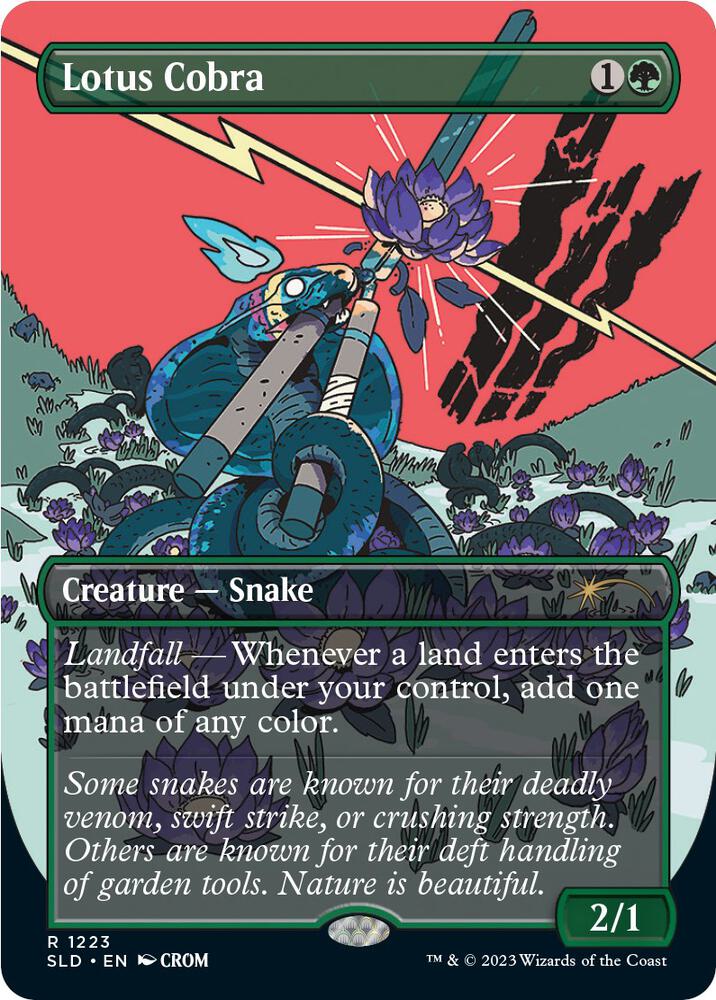 Lotus Cobra (1223) [Secret Lair Drop] [Borderless]