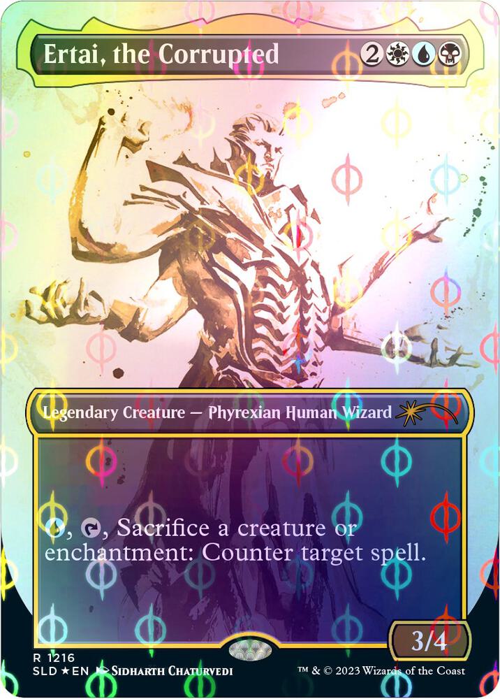 Ertai, the Corrupted (Step-and-Compleat Foil) (1216) [Secret Lair Drop] [Borderless]