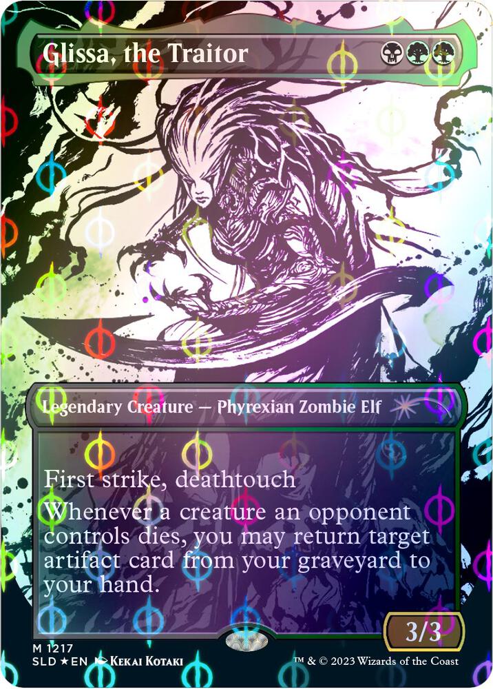 Glissa, the Traitor (Step-and-Compleat Foil) (1217) [Secret Lair Drop] [Borderless]
