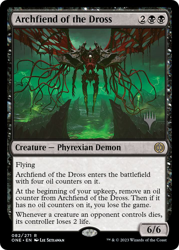 Archfiend of the Dross (82) [Phyrexia: All Will Be One Promos]
