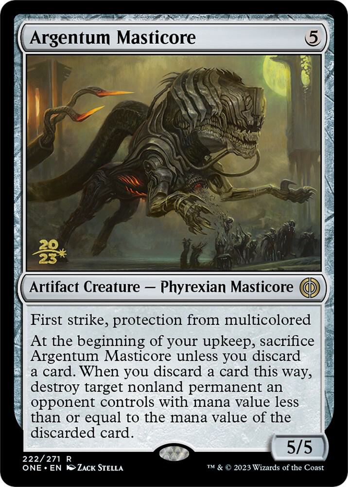 Argentum Masticore (222) [Prerelease Cards]