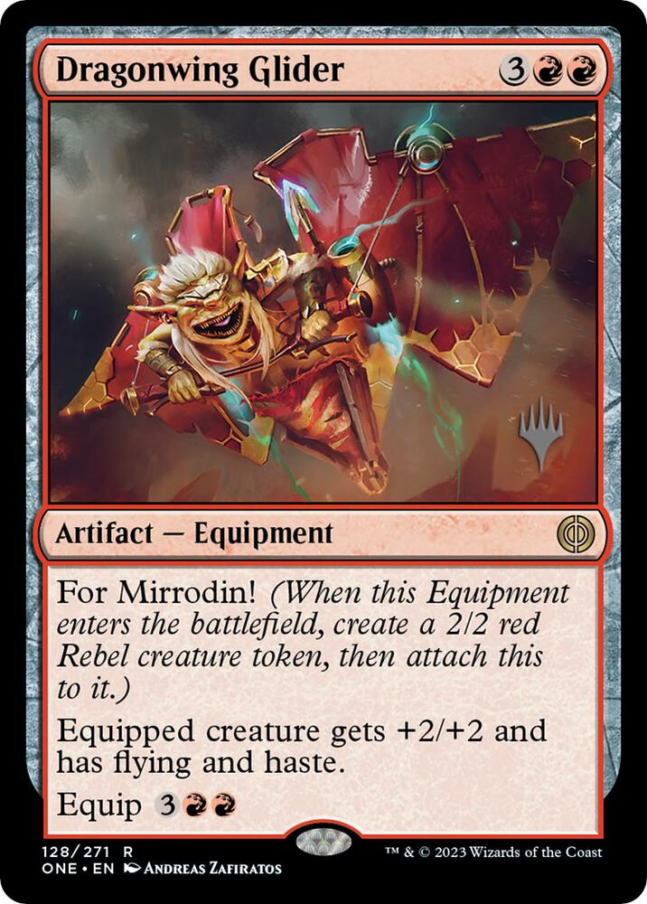 Dragonwing Glider (128) [Phyrexia: All Will Be One Promos]