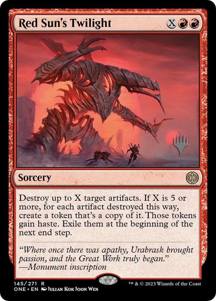 Red Sun's Twilight (145) [Phyrexia: All Will Be One Promos]