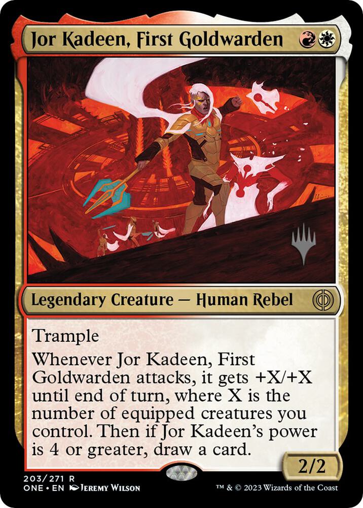 Jor Kadeen, First Goldwarden (203) [Phyrexia: All Will Be One Promos]