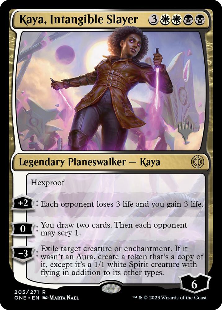 Kaya, Intangible Slayer (205) [Phyrexia: All Will Be One Promos]