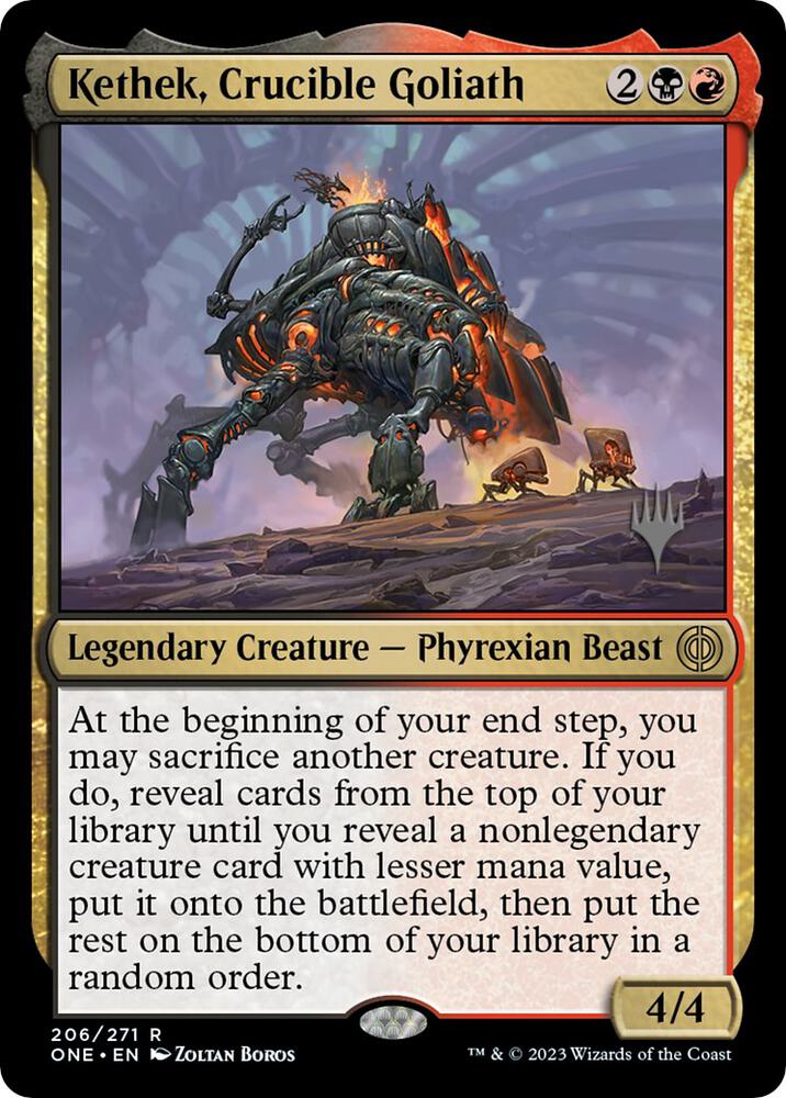 Kethek, Crucible Goliath (206) [Phyrexia: All Will Be One Promos]