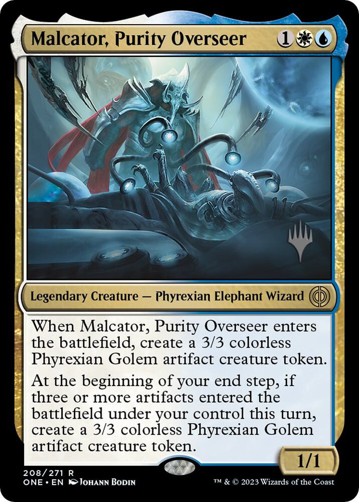 Malcator, Purity Overseer (208) [Phyrexia: All Will Be One Promos]