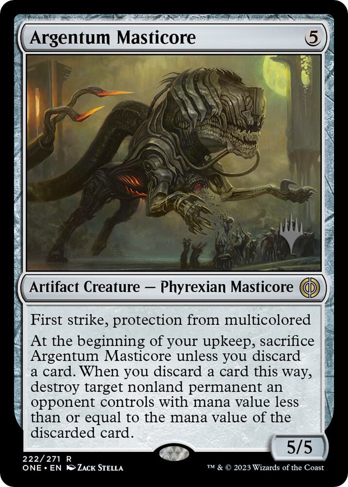 Argentum Masticore (222) [Phyrexia: All Will Be One Promos]