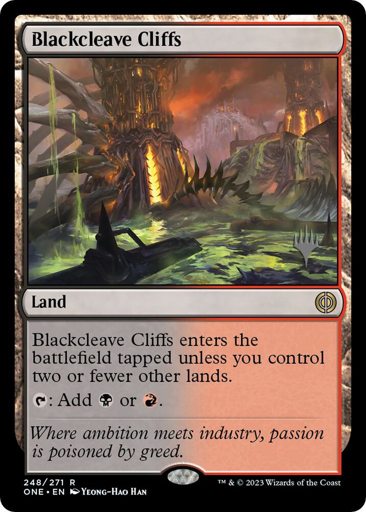 Blackcleave Cliffs (248) [Phyrexia: All Will Be One Promos]