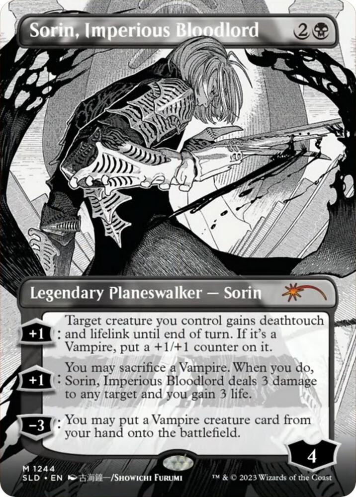 Sorin, Imperious Bloodlord (Borderless) (1244) [Secret Lair Drop] [Borderless]
