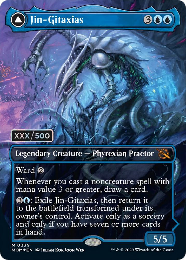 Jin-Gitaxias (Serial Numbered) (339) [March of the Machine] [Borderless]