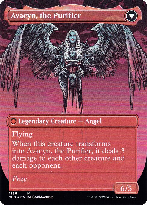 Archangel Avacyn (1156) [Secret Lair Drop] [Borderless] Reverse