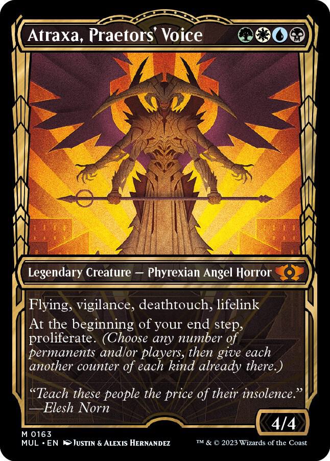 Atraxa, Praetors' Voice (Halo Foil) (163) [Multiverse Legends] [Showcase]