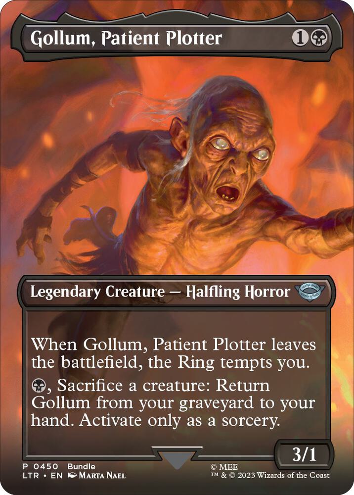 Gollum, Patient Plotter (Borderless) (LTR Bundle) (450) [Unique and Miscellaneous Promos] [Borderless]