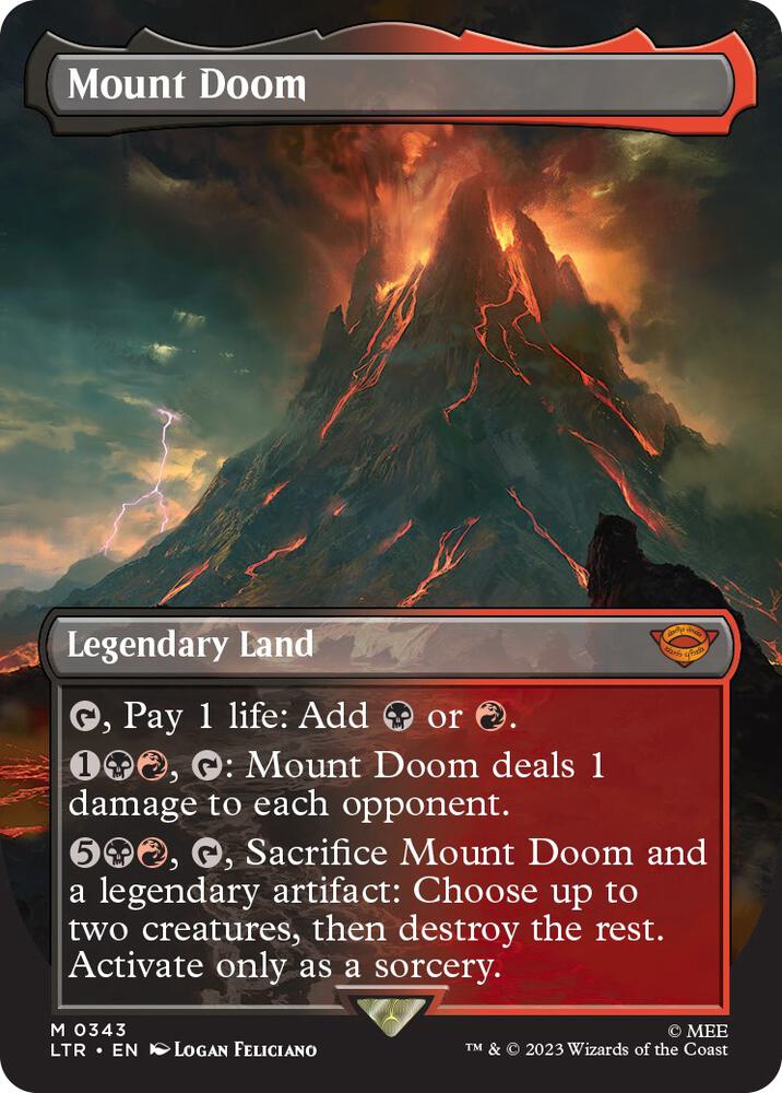 Mount Doom (Borderless) (343) [The Lord of the Rings: Tales of Middle-earth] [Borderless]