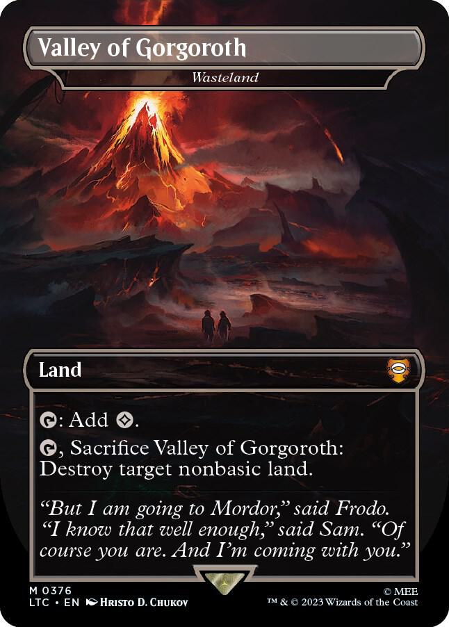 Valley of Gorgoroth - Wasteland (376) [Tales of Middle-earth Commander] [Borderless]