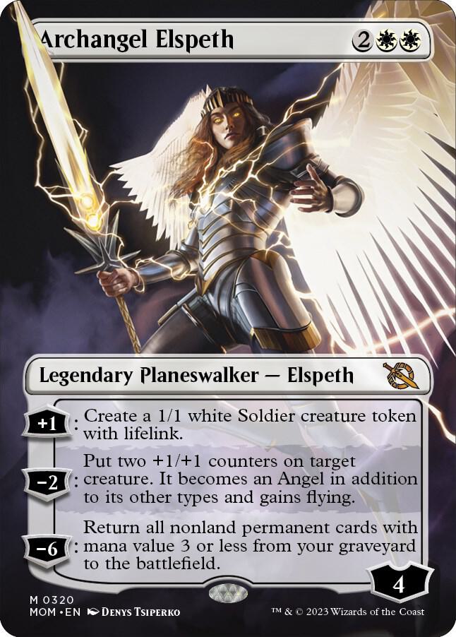 Archangel Elspeth (Borderless) (320) [March of the Machine] [Borderless]