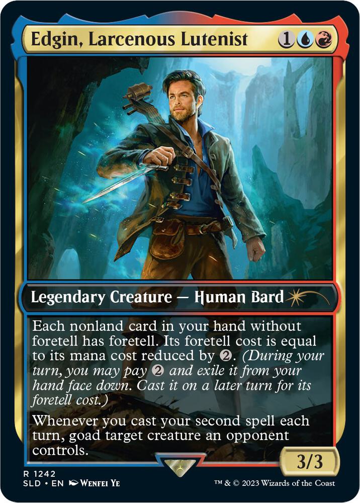 Edgin, Larcenous Lutenist (1242) [Secret Lair Drop]