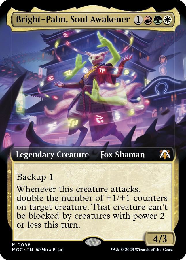 Bright-Palm, Soul Awakener (Extended Art) (88) [March of the Machine Commander] [Extended Art]