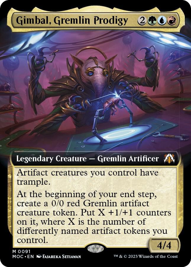 Gimbal, Gremlin Prodigy (Extended Art) (91) [March of the Machine Commander] [Extended Art]