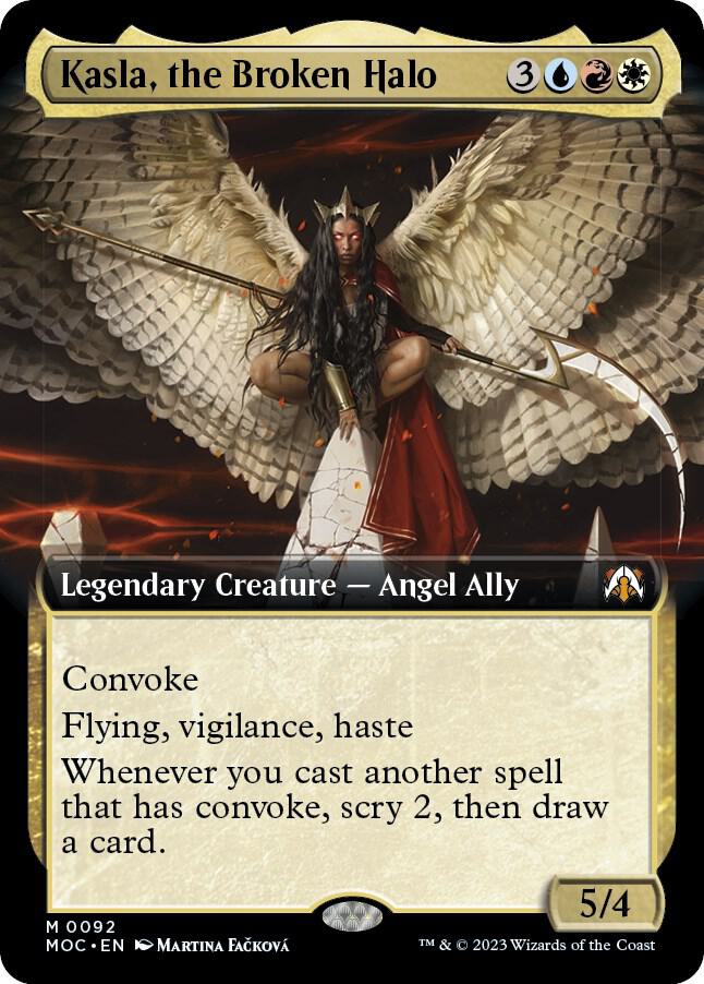 Kasla, the Broken Halo (Extended Art) (92) [March of the Machine Commander] [Extended Art]