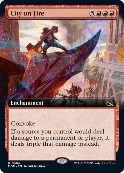 City on Fire (Extended Art) (363) [March of the Machine] [Extended Art]