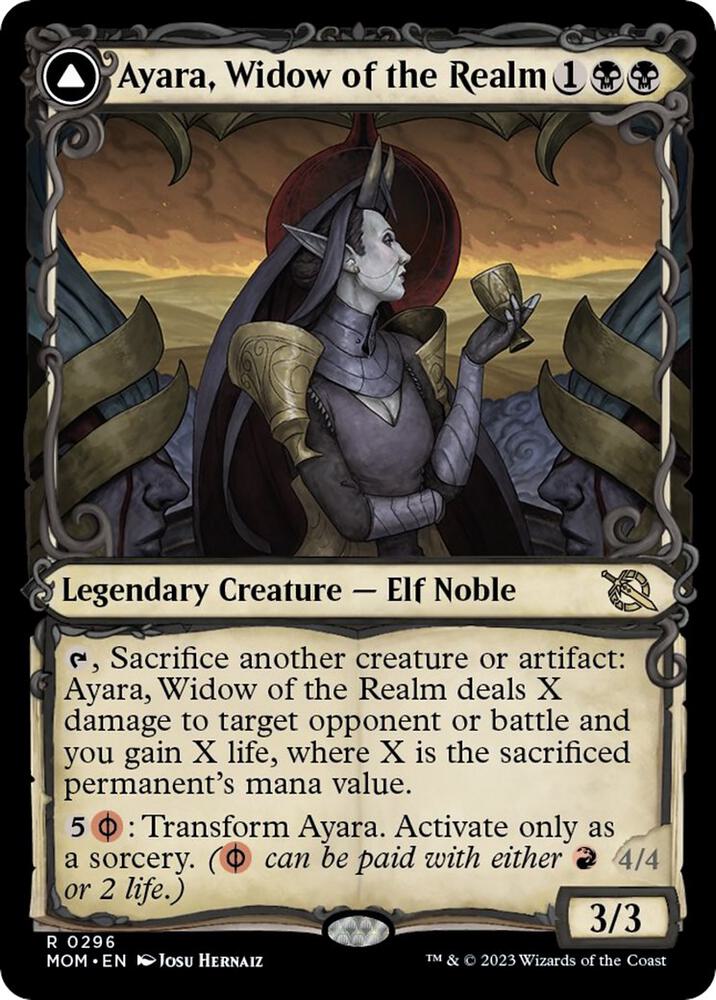 Ayara, Widow of the Realm (Showcase) (296) [March of the Machine] [Showcase]