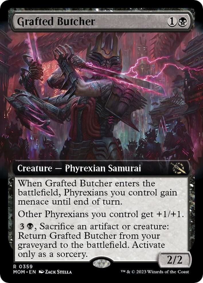 Grafted Butcher (Extended Art) (359) [March of the Machine] [Extended Art]