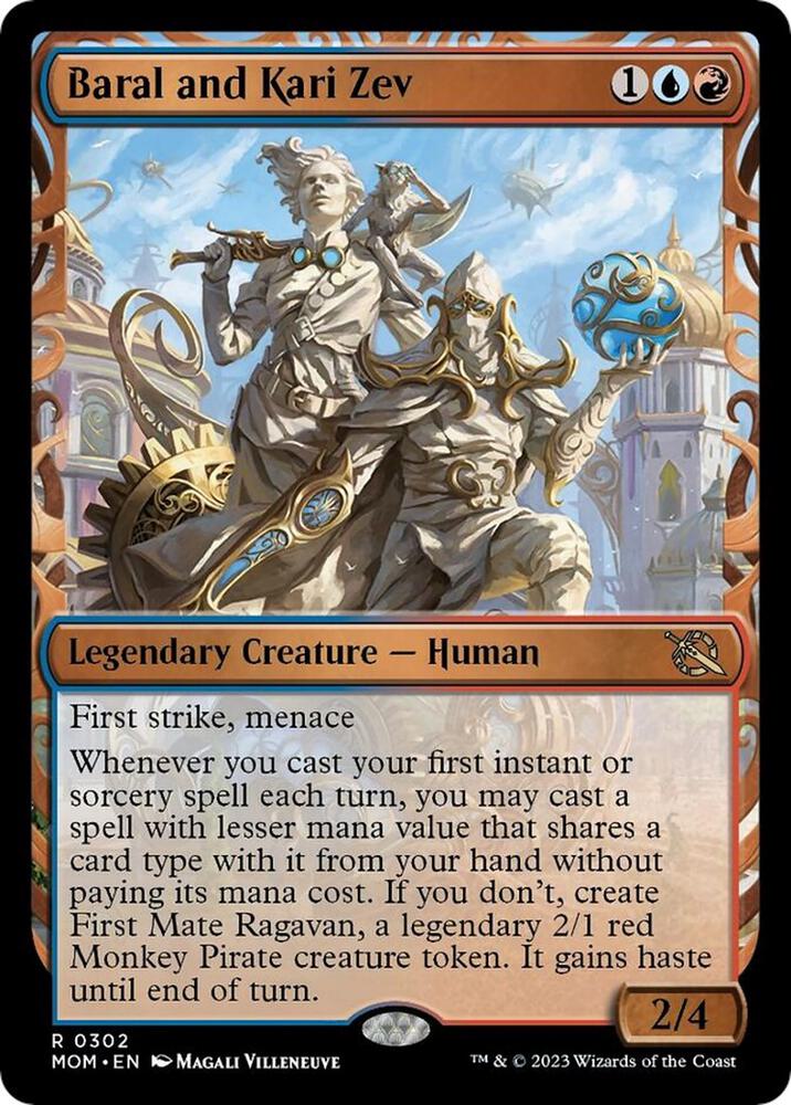 Baral and Kari Zev (Showcase) (302) [March of the Machine] [Showcase]