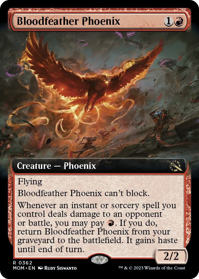 Bloodfeather Phoenix (Extended Art) (362) [March of the Machine] [Extended Art]