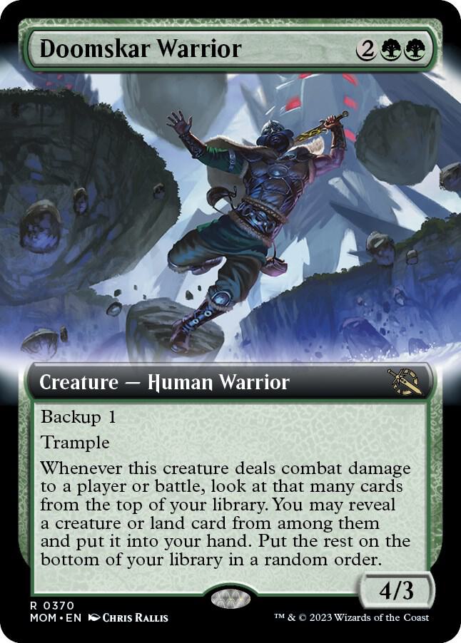 Doomskar Warrior (Extended Art) (370) [March of the Machine] [Extended Art]