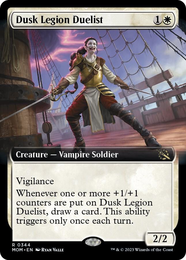 Dusk Legion Duelist (Extended Art) (344) [March of the Machine] [Extended Art]