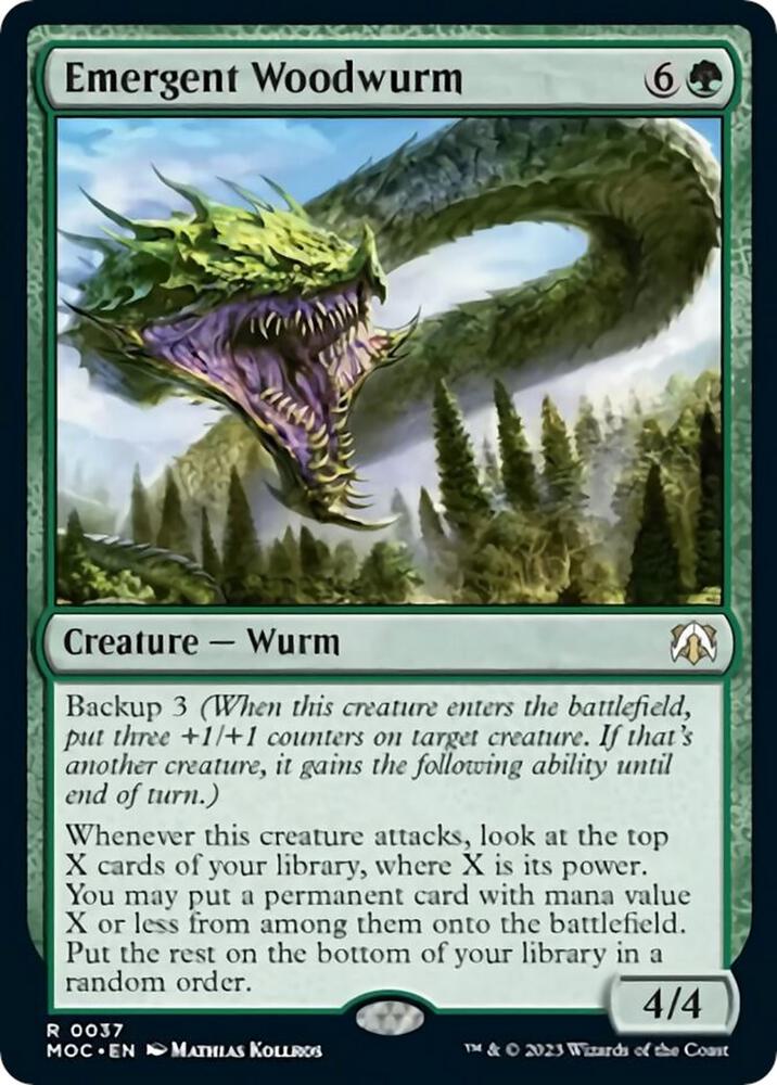 Emergent Woodwurm (37) [March of the Machine Commander]